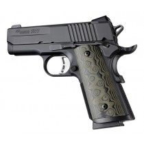 1911 Officers Model S&A Mag Well G10 - G-Mascus Green
