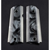 1911 Officers Model Black Pearlized-Polymer Ambidextrous Safety Cut