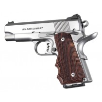 1911 Officers Model Kingwood With Finger Grooves Checkered