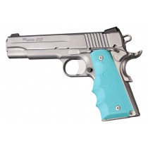 1911 Govt. Model Rubber Grip with Finger Grooves Aqua