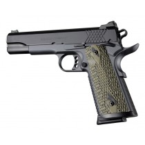1911 Govt. Model S&A/Techwell Mag Well Piranha Grip G10 - G-Mascus Green