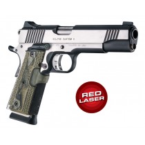 Laser Enhanced Grip Red Laser - Govt. Model 1911 Piranha Grip G10 - G-Mascus Green