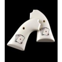 Ruger Bisley Scrimshaw Ivory Polymer - Double Aces
