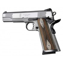 1911 Govt. Model Lamo Camo S&A/Techwell Mag Well, Ambi-Cut, Checkered Panels