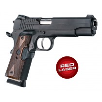 Laser Enhanced Grip Red Laser - Govt. Model 1911 Reinforced Walnut Checkered