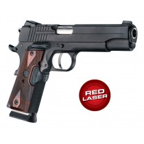 Laser Enhanced Grip Red Laser - Govt. Model 1911 Reinforced Rosewood Checkered