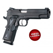 Laser Enhanced Grip Red Laser - Govt. Model 1911 Reinforced Blackwood Checkered