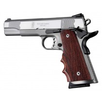 1911 Govt. Model Cocobolo With Finger Groove, S&A/Techwell Mag Well, Checkered