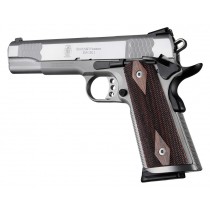 1911 Govt. Model Rosewood S&A/Techwell Mag Well, Ambi-Cut, Checkered Panels