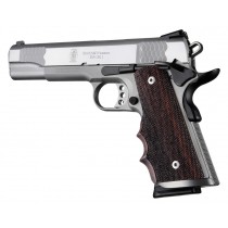 1911 Govt. Model Rosewood With Finger Groove, S&A/Techwell Mag Well, Checkered