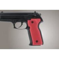Beretta Cougar 8045 Checkered Aluminum - Matte Red Anodize