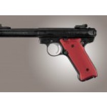 Ruger MK II / MK III Checkered Aluminum - Matte Red Anodize