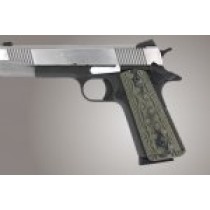 1911 Govt. G10 Magrip Kit - Checkered Flat Mainspring Green G-Mascus