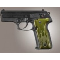 Beretta Cougar 8045 Flames Aluminum - Green Anodize
