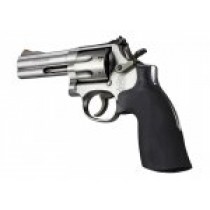S&W K or L Frame Round Butt Rubber Conversion No Finger Grooves Monogrip Black