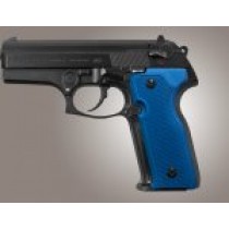 Beretta Cougar 8000 - 8040 - 8357 Checkered Aluminum - Matte Blue Anodize