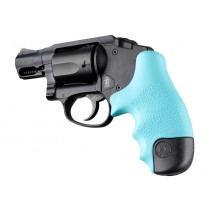 S&W J Frame Round Butt Centennial/Polymer Bodyguard Rubber Tamer Grip Aqua