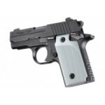 SIG Sauer P238 Checkered Aluminum - Matte Clear Anodize

