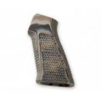AR15 / M16 No Finger Groove Piranha Grip G10 - G-Mascus Dark Earth