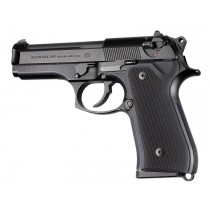 Beretta 92FS Checkered Aluminum - Matte Black Anodize
