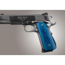 1911 Govt. Aluminum Magrip Kit - Tribal Arched Matte Blue