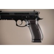 CZ-75 - CZ-85 Checkered Aluminum - Brushed Gloss Black Anodize