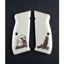 CZ 75 Scrimshaw Ivory Polymer - Eagle w/Talons
