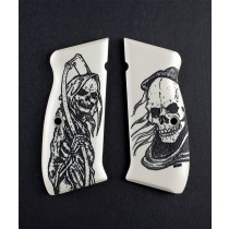 CZ 75 Scrimshaw Ivory Polymer - Grim Reaper

