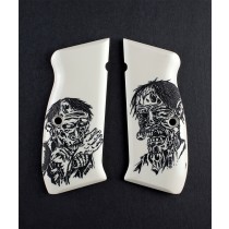 CZ 75 Scrimshaw Ivory Polymer - Zombie
