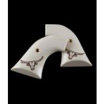 Super Blackhawk Scrimshaw Ivory Polymer - Steer Head