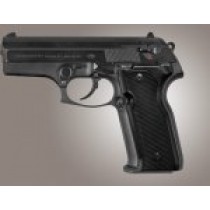 Beretta Cougar 8045 Checkered Aluminum - Brushed Gloss Black Anodize
