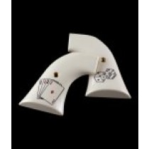 New XR3 Blackhawk/Vaquero Scrimshaw Ivory Polymer - Aces w/Dice