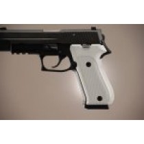 SIG Sauer P220 DAK American Checkered Aluminum - Matte Clear Anodize

