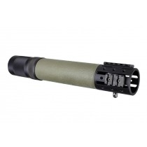 AR-15/M-16 Rifle Length Free Float Forend with OverMolded Gripping area and Accessory Attachments OD Green