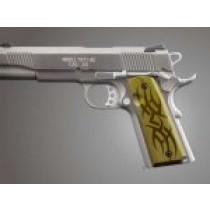 1911 Govt. Model 9/32 Thick Tribal Aluminum - Green Anodized