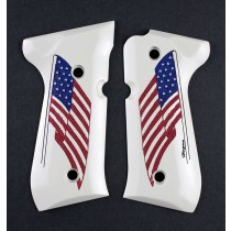 Beretta 92 Scrimshaw Ivory Polymer - American Flag
