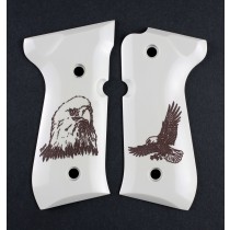 Beretta 92 Scrimshaw Ivory Polymer - Eagle w/Talons
