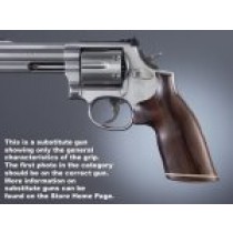 Dan Wesson Small Frame Rosewood No Finger Groove, Stripe/Cap