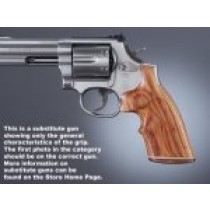 Dan Wesson Large Frame Tulipwood Top Finger Groove, Stripe/Cap, Checkered
