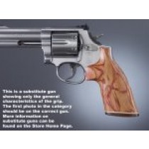 Dan Wesson Large Frame Tulipwood No Finger Groove, Stripe/Cap