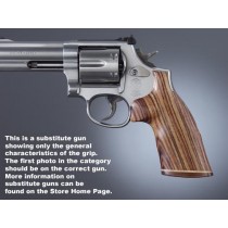 Taurus Med. & Lg. Sq. Butt Kingwood No Finger Grooves, Stripe/Cap