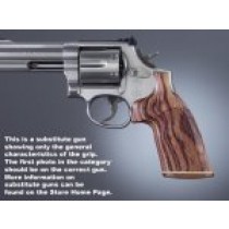 Dan Wesson Small Frame Kingwood No Finger Groove, Stripe/Cap, Checkered