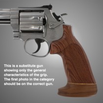 Dan Wesson Small Frame Kingwood No Finger Groove, Big Butt, Checkered