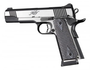1911 Govt. 3/16 Thin Piranha Grip G-Mascus Black/Gray G10