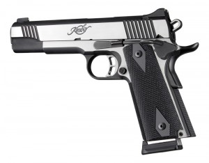 1911 Govt. 3/16 Thin Checkered Solid Black G10