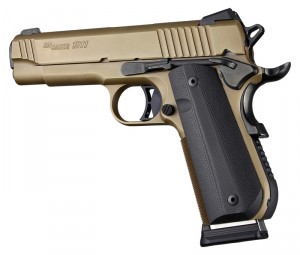 1911 Govt. Model Round Heel Smooth G10 - Solid Black 
