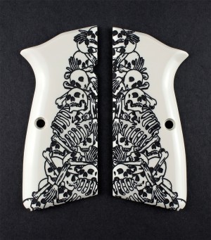 Browning Hi-Power Engraved Ivory Polymer - Boneyard