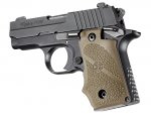 SIG Sauer P238 Rubber Grip with Finger Grooves Flat Dark Earth