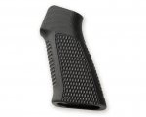 AR15 / M16 No Finger Groove Piranha Grip G10 - Solid Black