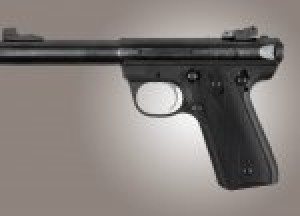 Ruger MK III 22/45 RP Checkered G10 - Solid Black